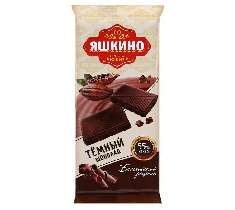 Шоколад 90г Яшкино Темный