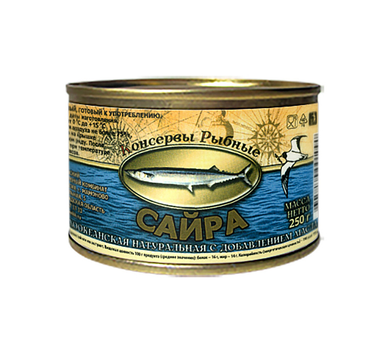 Сайра тихоокеанская 240г ж/б 