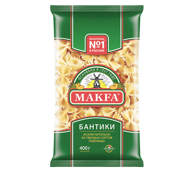 Бантики 400г Макфа