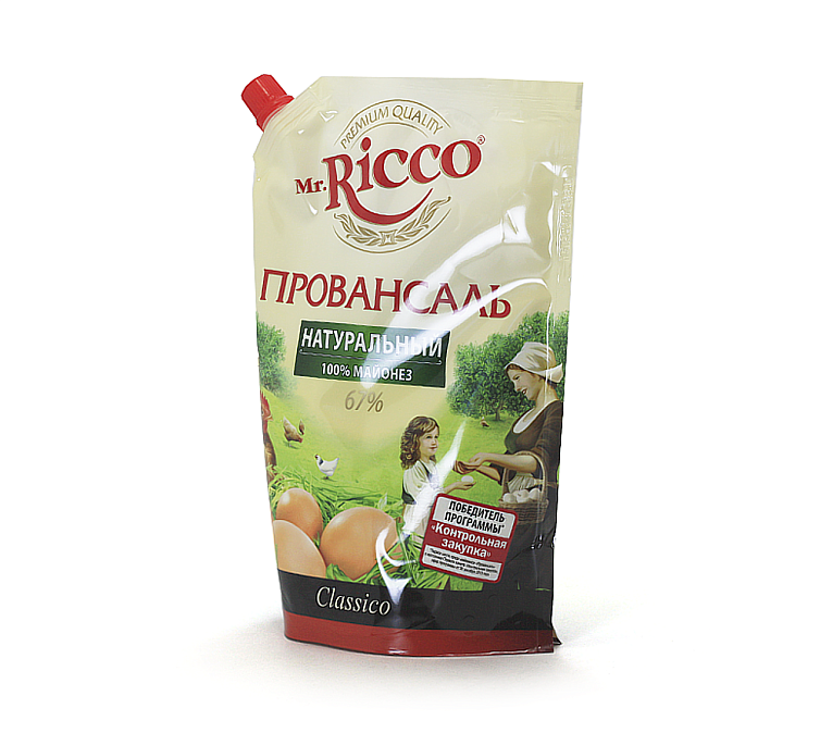Майонез 67% 400мл Ricco Organik Провансаль