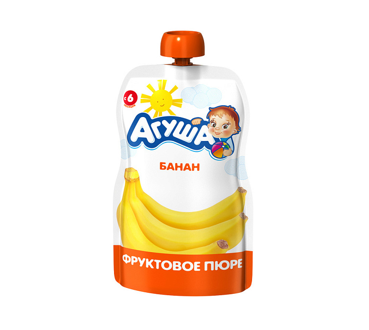 Пюре фруктовое 90г Агуша банан