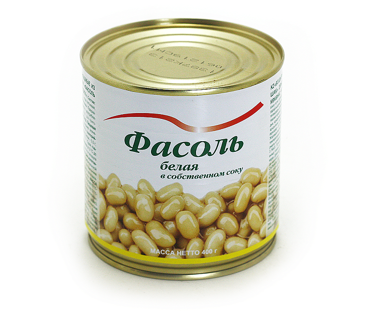 Фасоль белая в с/с 400г ж/б Красная линия