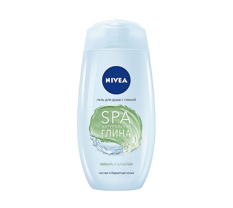 Гель для душа 250мл NIVEA с глиной Имбирь и Базилик