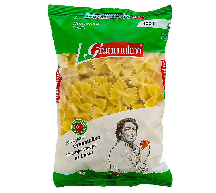 Макаронные изделия 400г Granmulino Бабочки