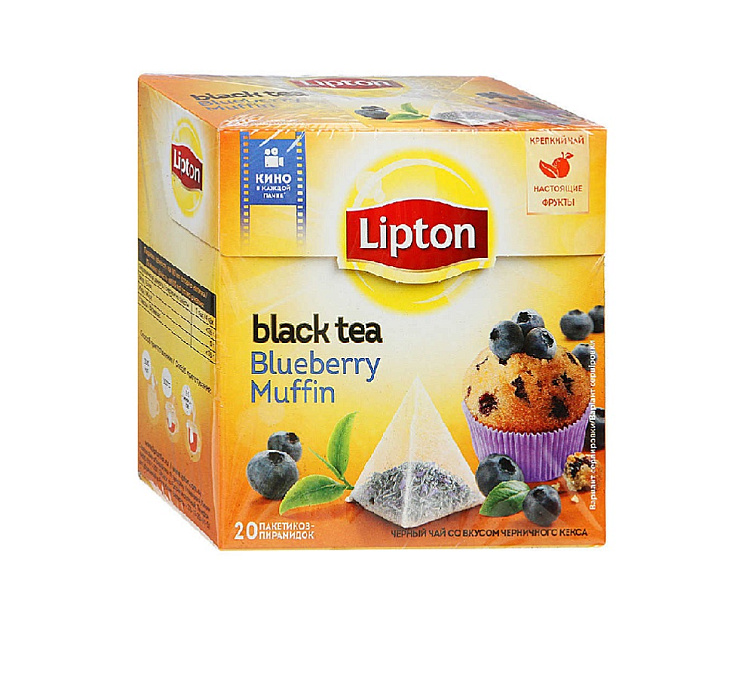 Чай черный 20пак Lipton Blueberry Muffin