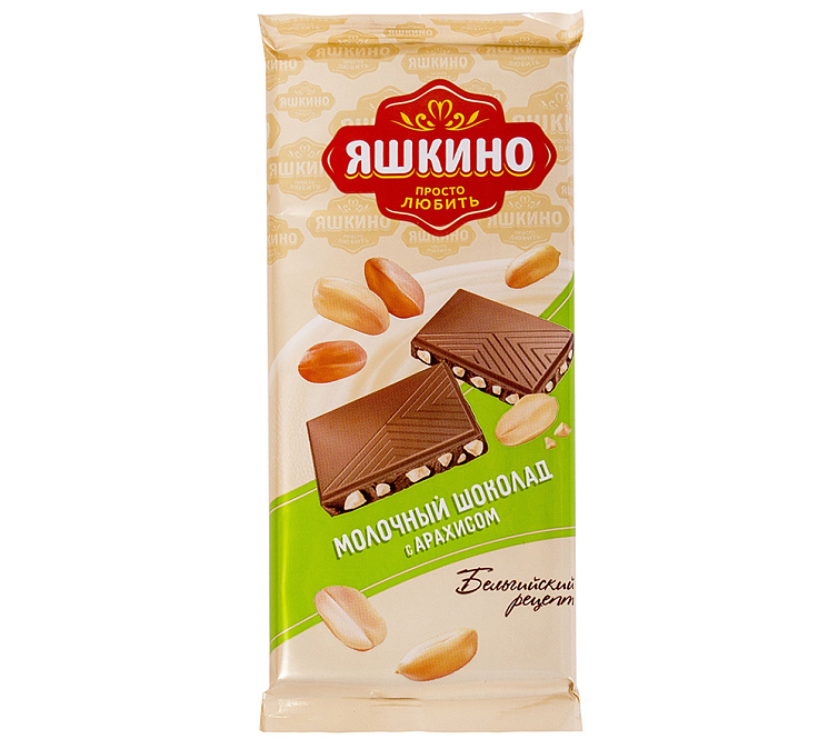 Шоколад 90г Яшкино арахис