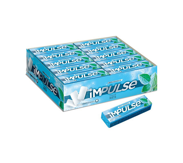 Жевательная резинка Impulse мята
