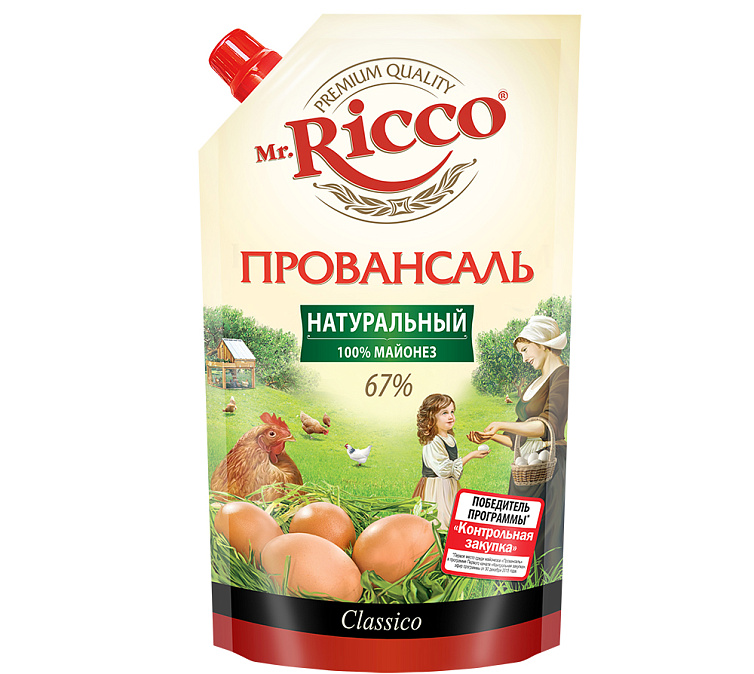 Майонез 67% 800г Ricco Organik Провансаль