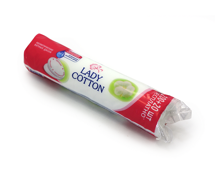 Ватные диски 100шт+20шт Lady Cotton