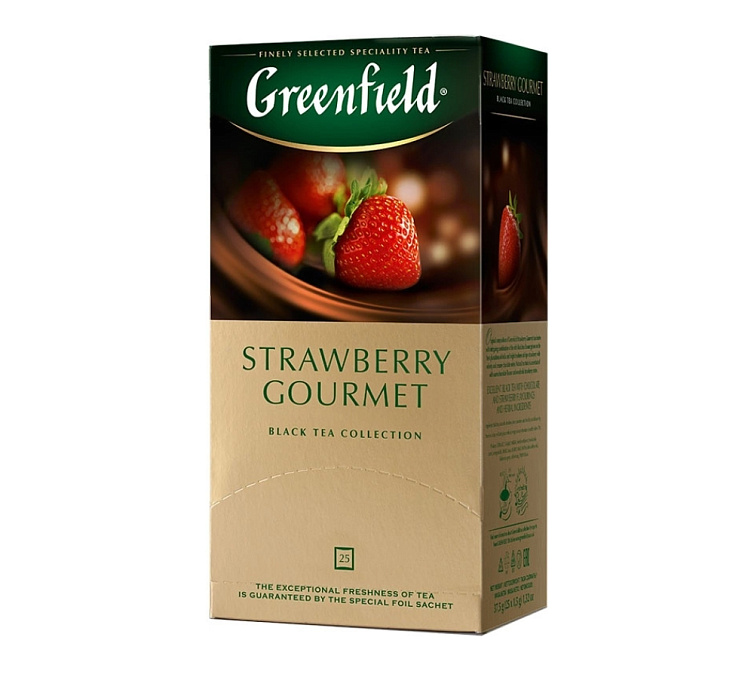 Чай черный 25пак Greenfield Шоколад и клубника