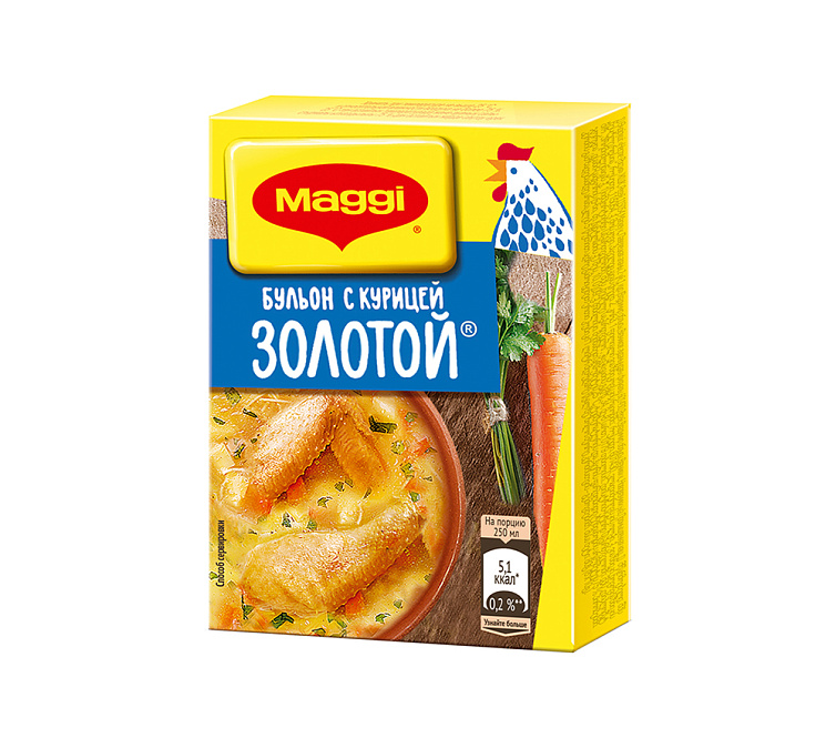 Магги Золотой Бульон 10г Куриный 