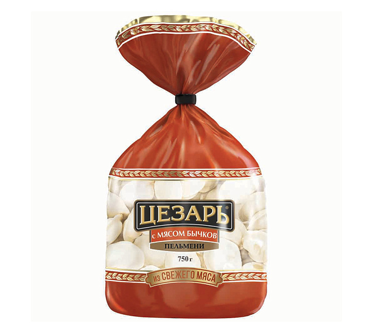 Пельмени 750г Цезарь с мясом бычков