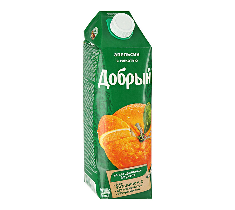 Нектар 1л Добрый Апельсиновый