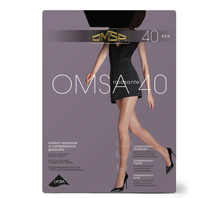 Колготки женские 40 OMSA nero