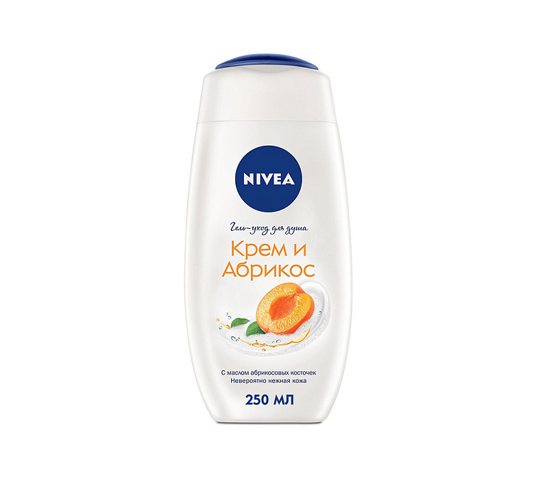 Гель-уход 250мл NIVEA Крем и Абрикос