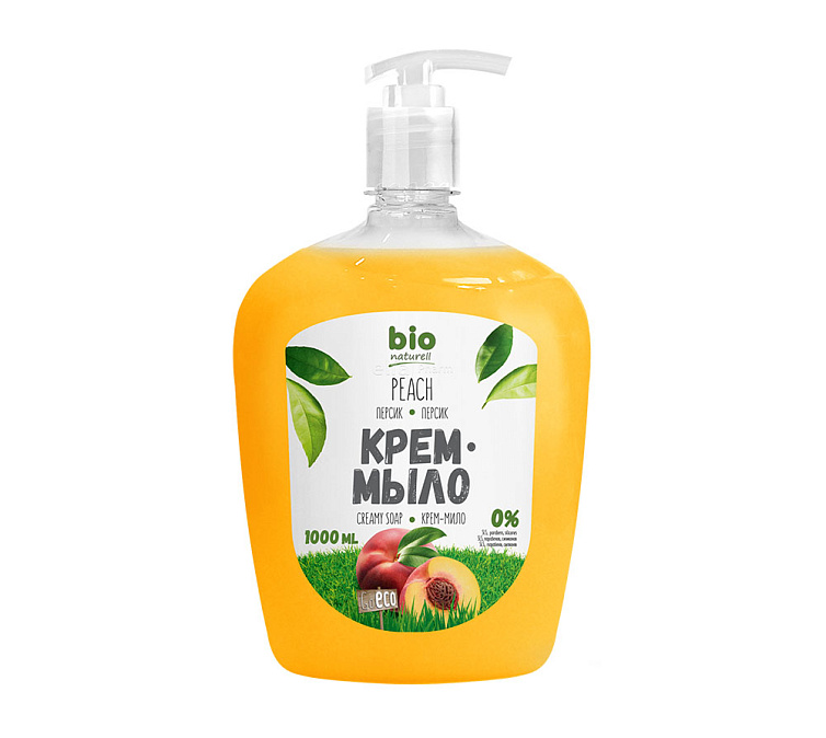 Крем-мыло 1000мл Bio Naturell Персик