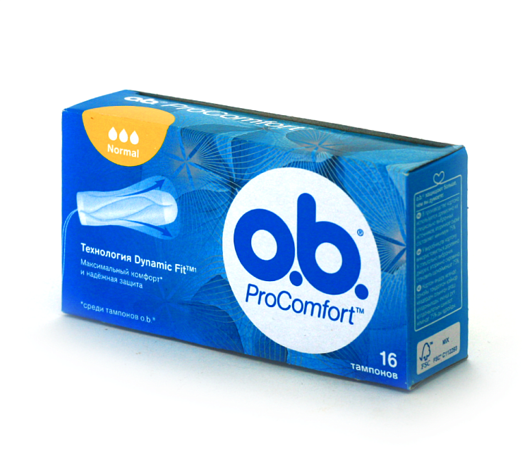 Тампоны 16шт O.B. ProComfort Нормал