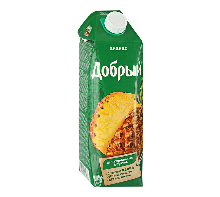 Нектар 1л Добрый Ананас яблоко