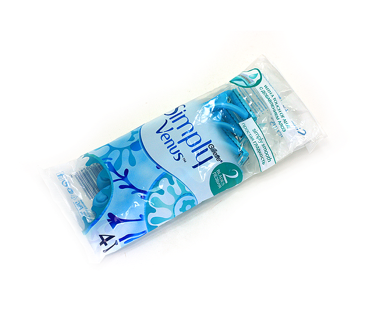 Станок одноразовый в пакете 4шт Blue