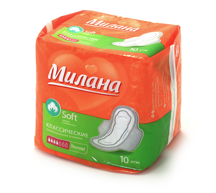 Прокладки 15шт Милана Classic Normal Soft 4 капли