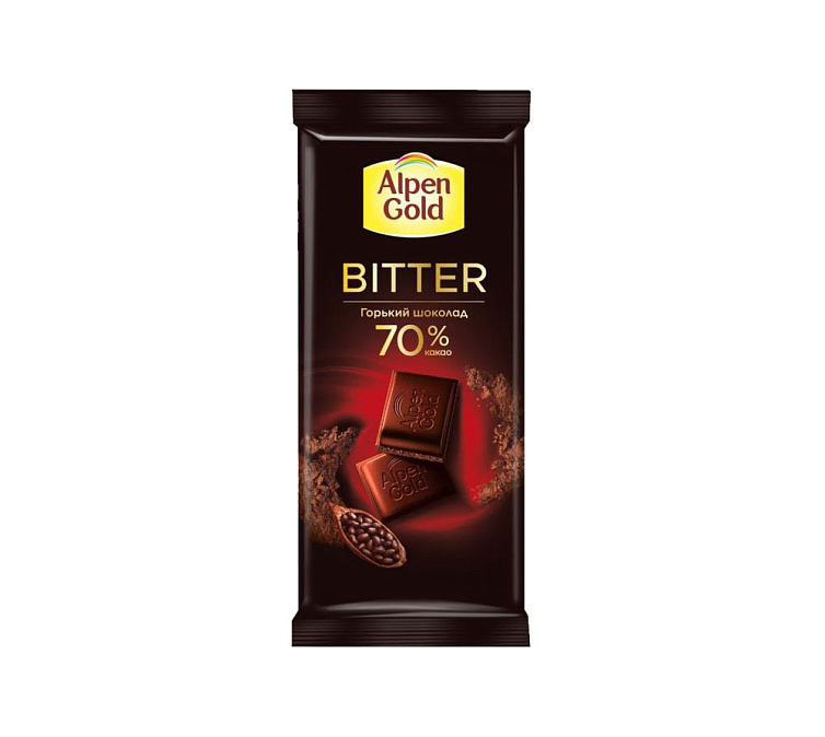 Шоколад 80г Alpen Gold Bitter 70% какао