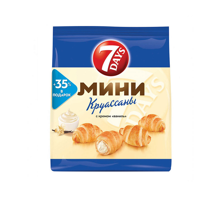 Круассаны 7 Days мини 300г Ваниль