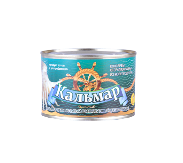 Кальмар натуральный 230г ж/б
