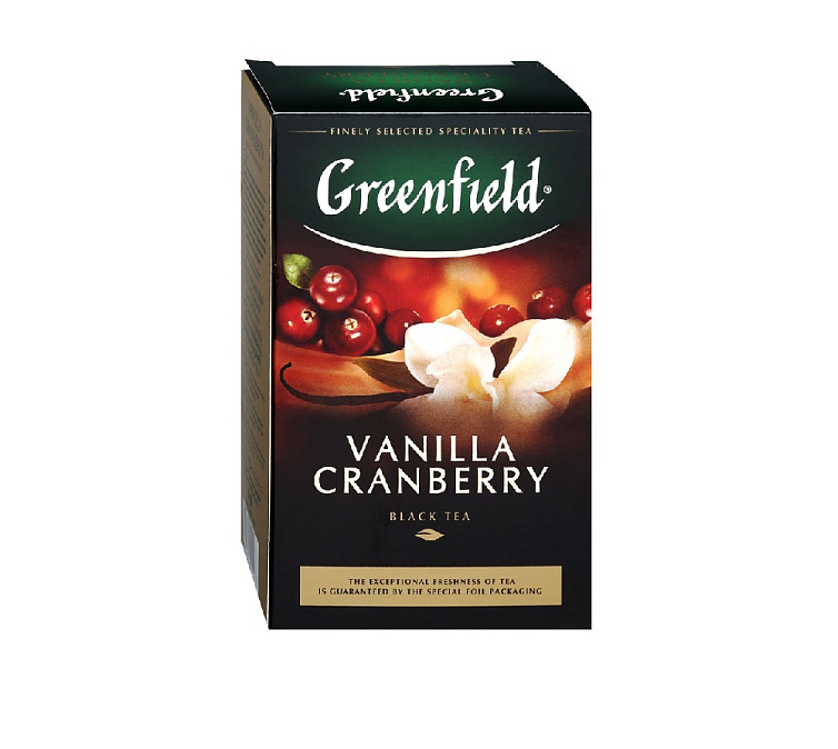 Чай черный 100г Greenfield Vanilla Granberry