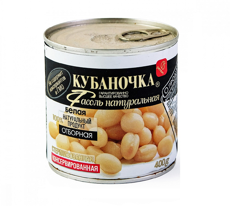 Фасоль белая в с/с 400г Кубаночка