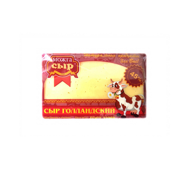Сыр 45% 200г Голландский МожгаСыр