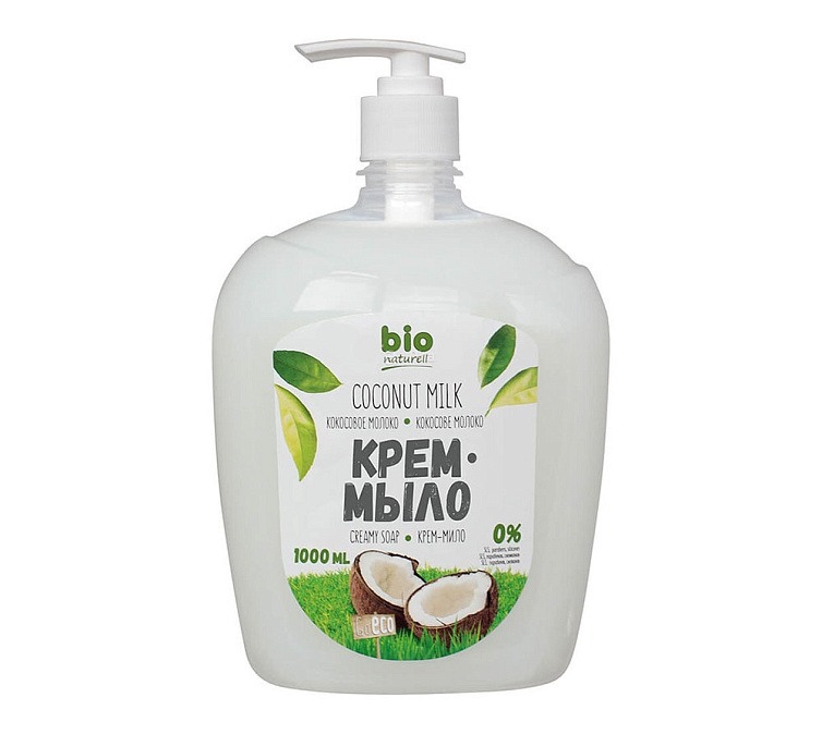 Крем-мыло 1000мл Bio Naturell Кокос