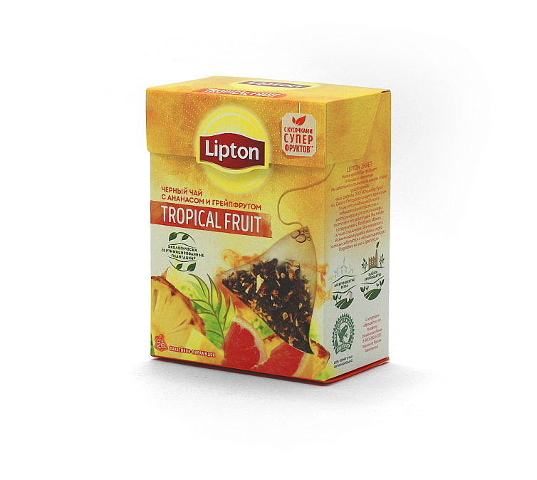 Чай Lipton black Tropical 20пак грейпфрут