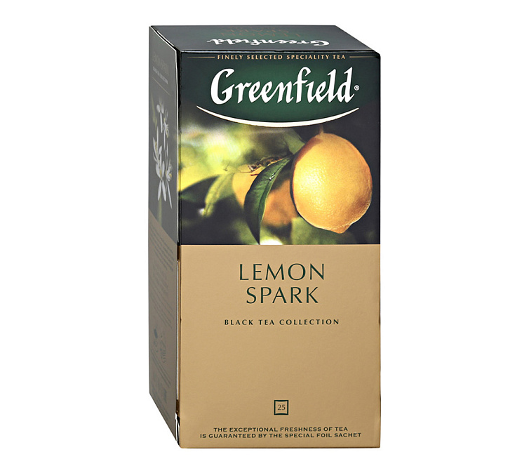 Чай черный 25пак Greenfield Lemon Spark