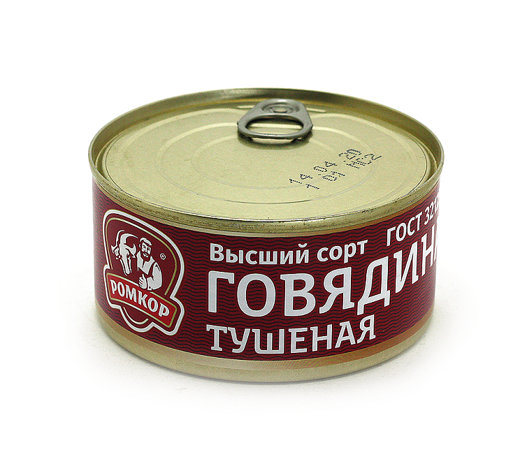 Говядина тушеная ГОСТ 325г Ромкор