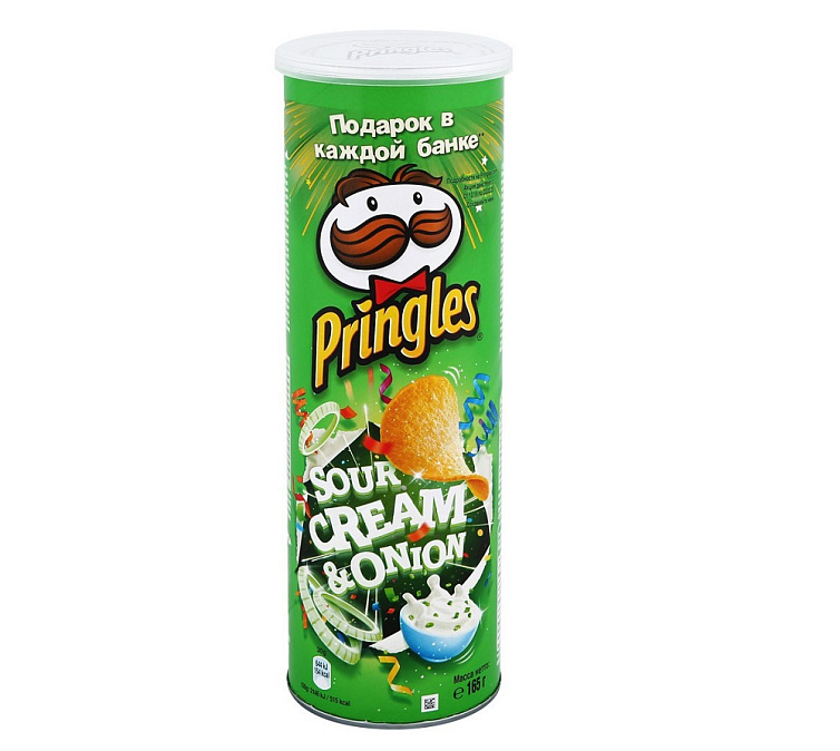 Чипсы 160г Pringles сметана и лук