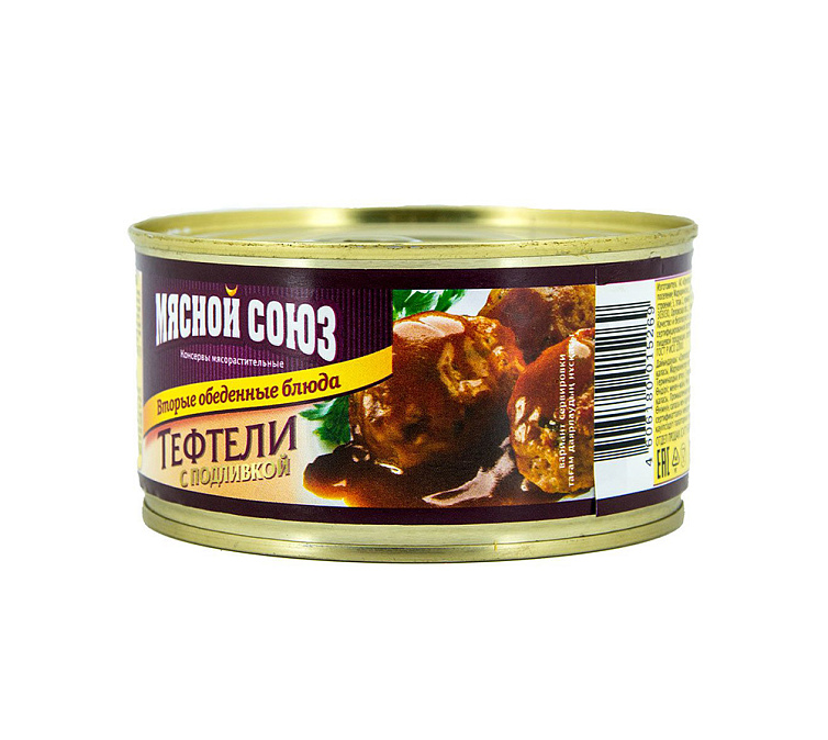Тефтели с подливой 325г Мясной союз