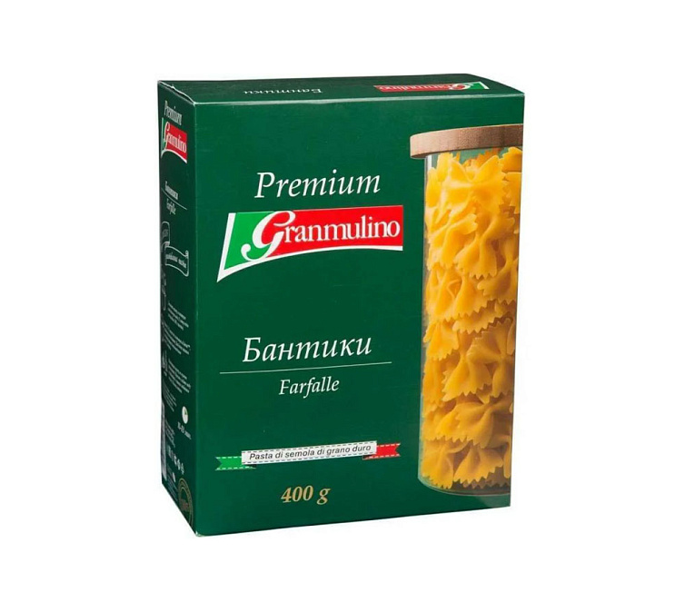 Макаронные изделия 400г Granmulino Премиум Бантики