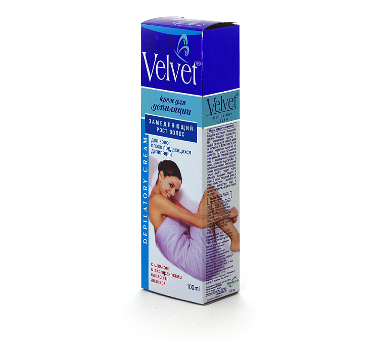 Крем для депиляции 100мл Velvet замедляющий