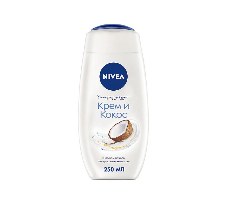 Гель-уход 250мл NIVEA Крем и Кокос
