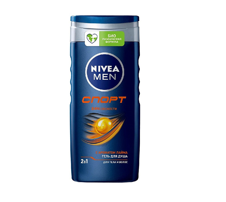 Гель для душа NIVEA SHOWER 250мл MEN Sport