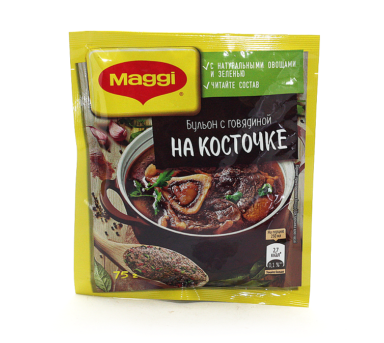 Магги Бульон 75г Говяжий на косточке в гранулах